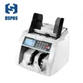 Front LCD display Fake Money Detector with adjustable hopper UV/MG/MT Multi Currency Bill Counter HS-920