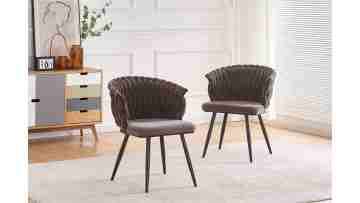 TL-BZ-5 Elegant Handwoven Fabric Armchair with Durable Iron Frame for Modern Living Spaces