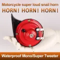 Universal 2PC 12V Car Horn Loud Pressure Klaxon Speaker Waterproof 300db Snail Air Horn Clarion For Motorcycle Truck ATVs Truck