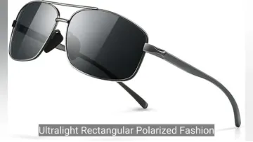 Ultralight Rectangular Polarized Fashion Sunglasses with UV400 Protection1