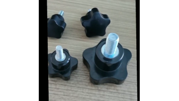 black plastic/bakelite thread star knob1