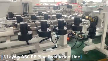 160mm  3 colors 3 layers PP water pipe making machinery 