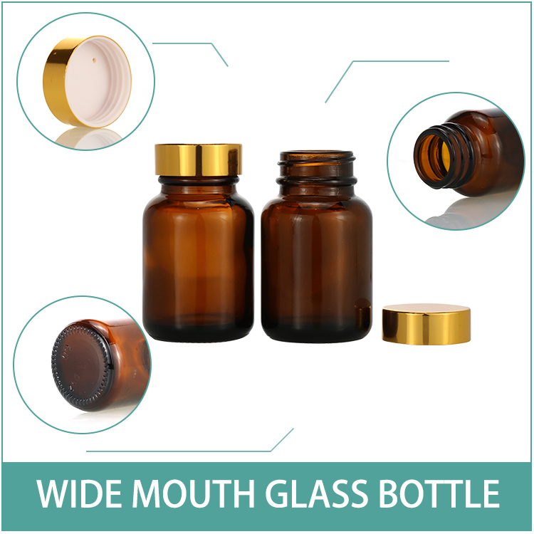 Tablet Pill Glass Bottle