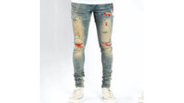 Custom Designer Ripped Biker Denim Pants Style Skinny Men Custom Distressed Vintage Jeans1