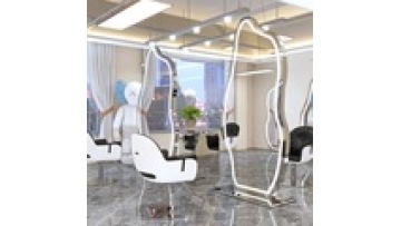 Free sample Barber shop  Dedicated to hair salons Explosion proof lenses floor hairdressing  beauty salon led makeup mirror1