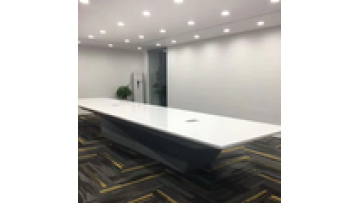 Modern Luxury Glossy White Large Conference Table for Office Hotel Hospital School Conference Room Use Wood Furniture1