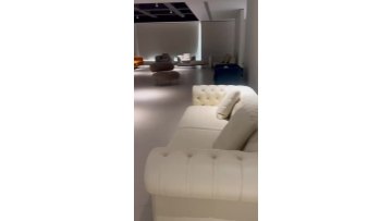 Customized creative combination sofa Italian villa hotel club simple couch Microfiber Fabric comfortable blue living room sofa1