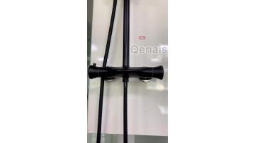 Irregular Fashion Thermostatic Faucet Set Black