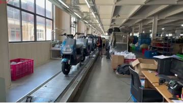 electric scooter assembly line by JXS