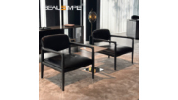YOKO Italian Leather Single Leisure Chair Modern Home Furniture Living Room Bedroom Dining Room Furniture Armrests Leisure Chair1