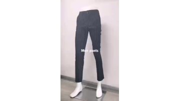 Men Slim Fit Stretch Dress Pants Vertical Stripe Formal Pants Slim Fit Slacks Tapered Pinstripe Trousers1