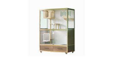 Luxury Villa Multi Cat Cage Cat Solid Wood House Cat House Decorative Wooden Indoor Pet Houses Furniture1