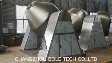 Double cone rotating vacuum dryer