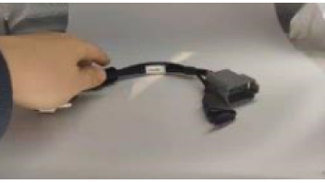 Exquisite black OBD diagnostic cable adapter