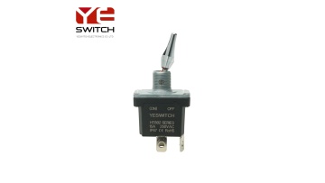 Dual (ON)-OFF Flat Metal Handle Toggle Switch