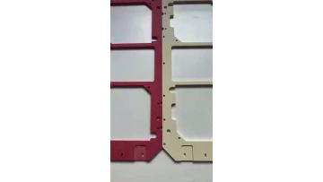 GPO3 white and red CNC processing parts