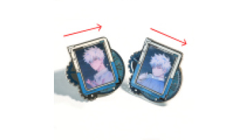 Custom Pins Lenticular Raster Badge Metal Pin Wholesale Customization Pin Badge Hard Badges That Changed Lenticular Enamel Pin1