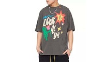 Garment Streetwear All Over Print T-shirt Custom Puff Print Unisex Graphic Design t Shirt1