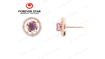 Factory Price real gold jewelry gem earings gold women gift1