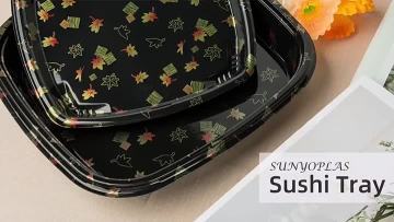 square sushi tray