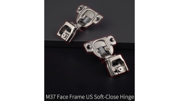 M37 Nickel plated soft close face frame US hinge