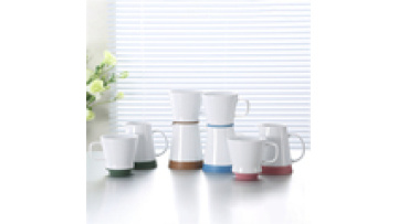 JUNYUANLI New Arrival Hot Sale Ceramic Pour Over Coffee Maker Dripper with Cup Mug1