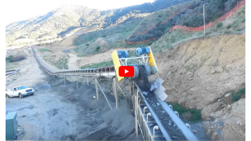 Stone conveyor belt roller