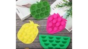 LD-C0040 Food grade DIY Ice cream Fruit shape silicone ice cube tray beautiful ice for summer1