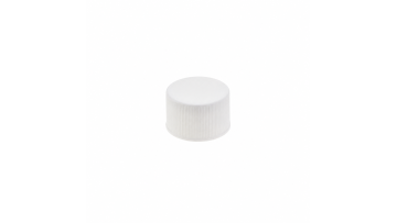 24/410 White Ribbed Screw Cap