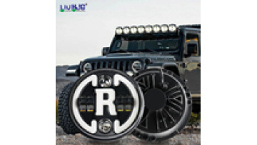 Hot Selling Custom Super Bright Headlamp Waterproof Angel Eyes Led 7 Inch Headlight For Halo Jeep Grand Cherokee Jk1