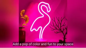 Colorful Neon Light Flamingo with Battery and USB1