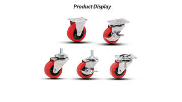 Light-duty swivel brake rigid PU Caster