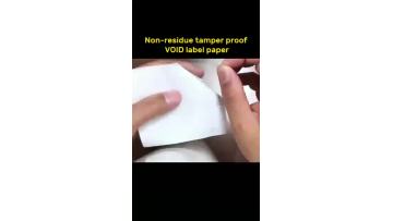 Non-residue warranty void label