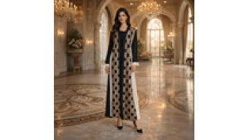 2026 New Modest Embroidered Set for Muslim Women New Design Breathable Polyester Abaya Suitable for Middle East Eid1