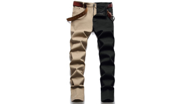 High Quality Men Stretchy Fabric Skinny Fit Stacked Denim Casual Style Jeans1