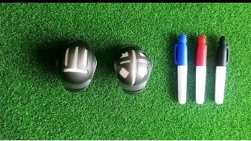 Plastic Golf Ball Line Drawing Tool
