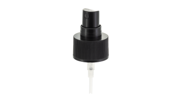 28/410 Black Ribbed Fine Mist Sprayer