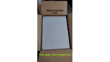 Wholesale Orthodontic Professional Translucent One Inch Dental Crown Pillow Box1