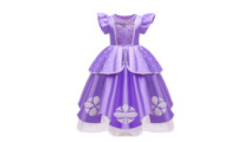 Little Girls Princess Dress Ball Flare Sleeve Gown Princess Sofia Costume Children Summer Dance Dress Christmas Party Costume1