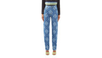 Top Quality Custom Jean Trouser for Ladies Slim Fit Cross Print Denim Jeans Women1