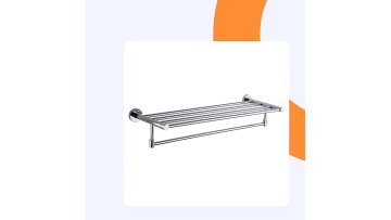 modern bathroom accessories set zinc alloy black finishing towel holder1