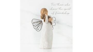 Angel of friendship resin figurine