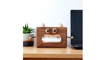 Walnut Tissue Box / Cartoon Tissue Box1