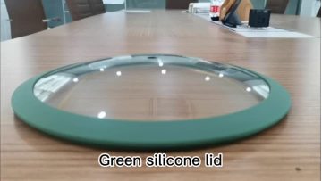 green dome silicone glass lid