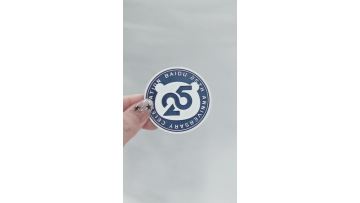 Circular letter silicone heat transfer label
