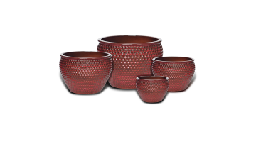 Dimpled Vineyard Potted Lower Ceramic Flower Pots Garden Planters Home and Garden Decorative Glazed Plant Pots1