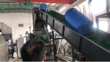 Heavy Duty Blue Drums Crusher Machine