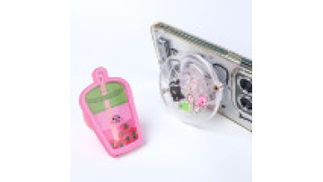 Acrylic Shaker Phone Grip Custom Acrylic Phone Holder Cute Fruit Cartoon Sticky Phone Grip Magnet Sublimation Magsafe Phone Grip1