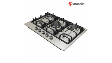 5 burners stainless steel gas stove
