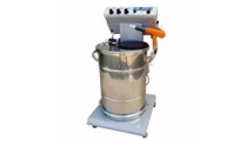 Stainless Steel Powder Hopper Fluidizing Powder Bucket Powder coating machine1